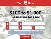 Tablet Screenshot of cashin1hrnow.com